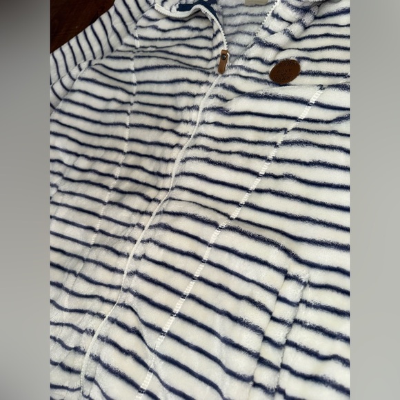 Roxy Kids Striped Jacket - White and Black - Picture 3 of 6